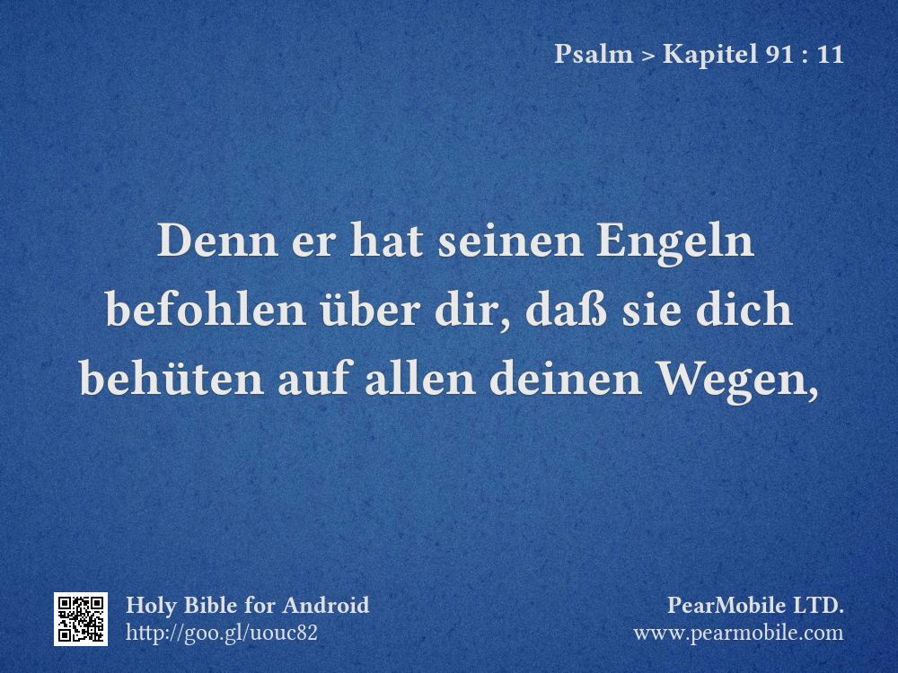 Psalm, Kapitel 91:11